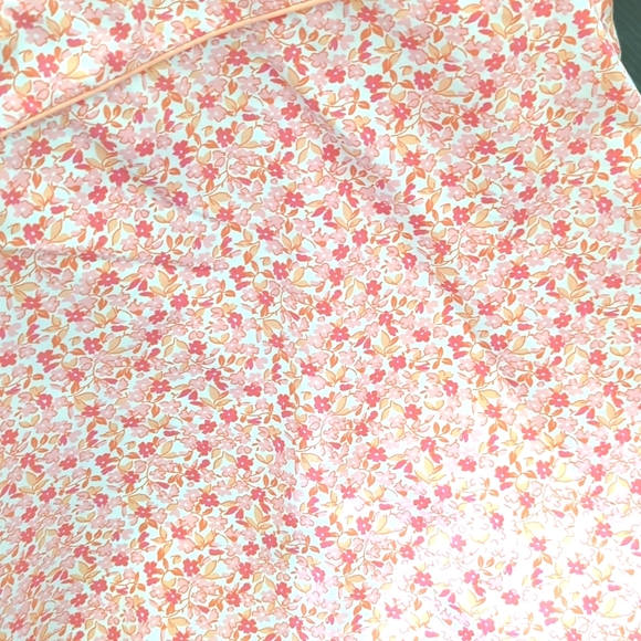 Pink & White Floral Reversible Halter Tie Mini Dress - Picture 5 of 5